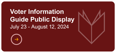 November 5, 2024, Voter Information Guide Public Display