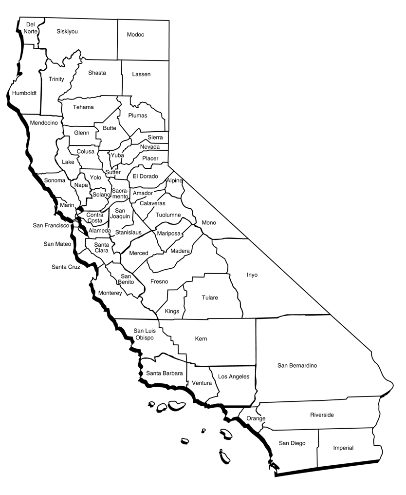 California Map With Counties County Elections Map | California Secretary of State